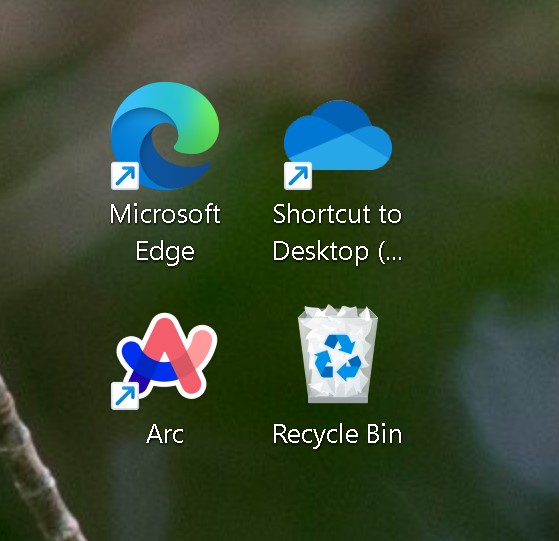 windows desktop icons